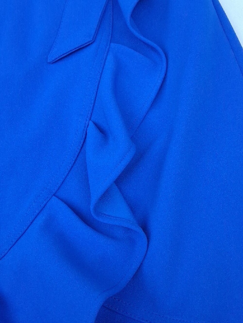 Calvin Klein Cobalt Blue Sleeveless Midi Dress with Waist Tie - Picture 16 of 16